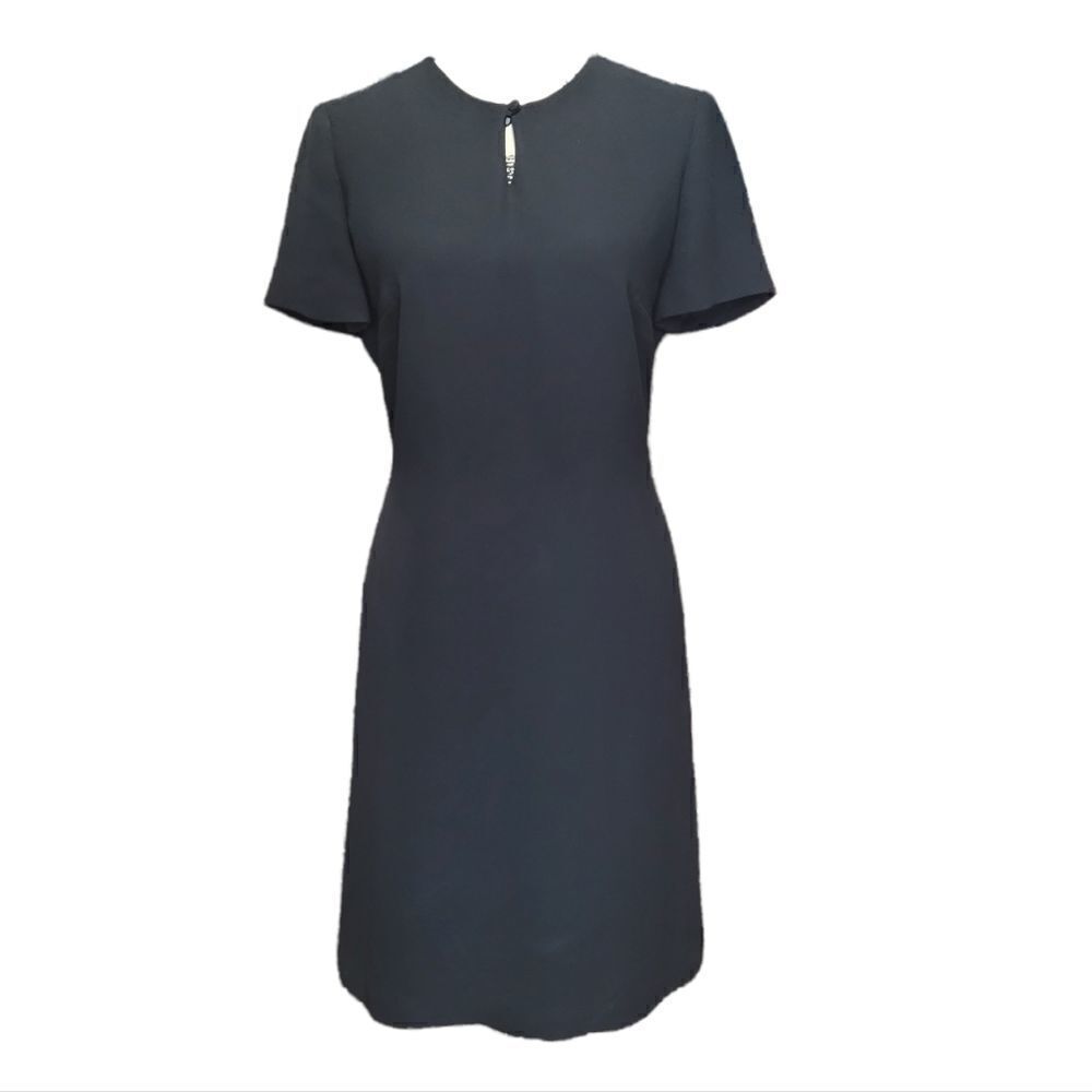Talbots Keyhole Front Classic Black Dress